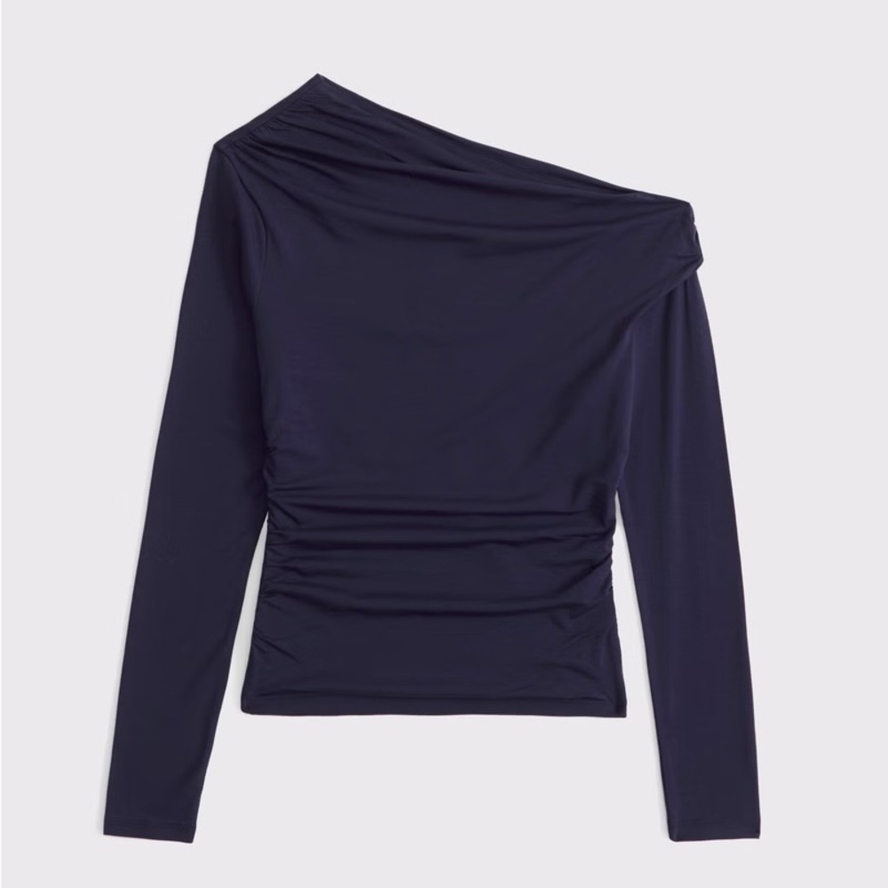 ABERCROMBIE OFF THE SHOULDER DRAPED TOP
